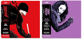 Marvel's Daredevil & Jessica Jones Season 1 Soundtrack LP Vinyl Records Cover Artwork by Matthew Woodson & Mondo