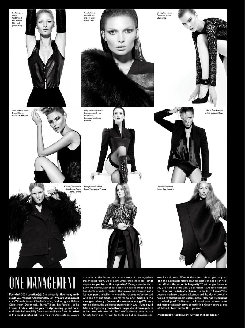 PowerHouse — ONE management Models — V Magazine #74 winter 11.12 November 2011