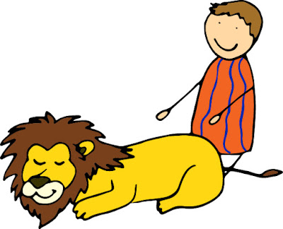 Daniel and sleeping lion