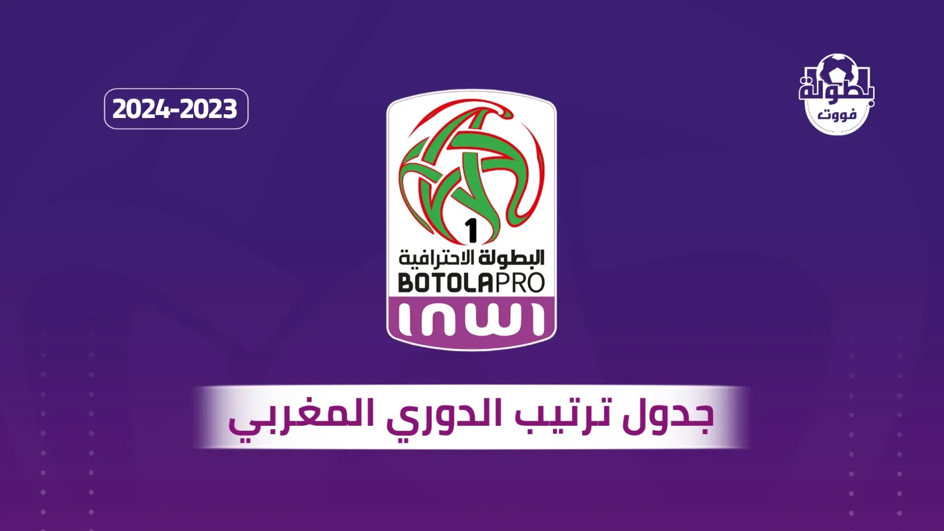 جدول ترتيب الدوري المغربي 2023-2024