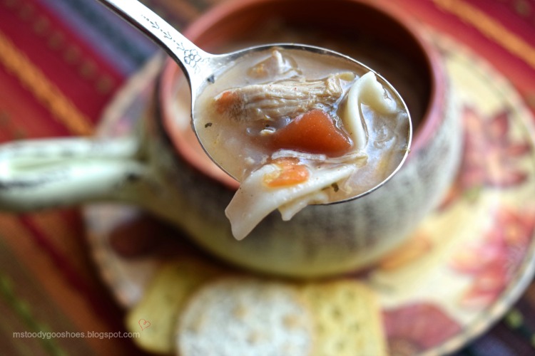 Turkey Noodle Soup: A delicious way to use up leftover turkey! | Ms. Toody Goo Shoes