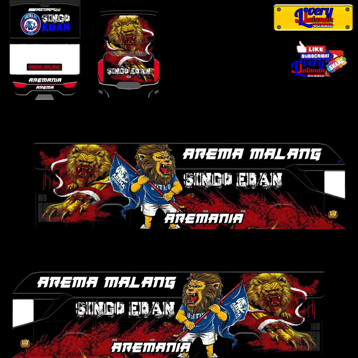 download livery bussid aremania