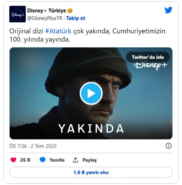 Disney Plus Atatürk Dizisi Tanıtım Videosu