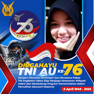 16 Link Twibbon HUT TNI AU 9 April 2022, Dirgahayu ke-76 Tahun