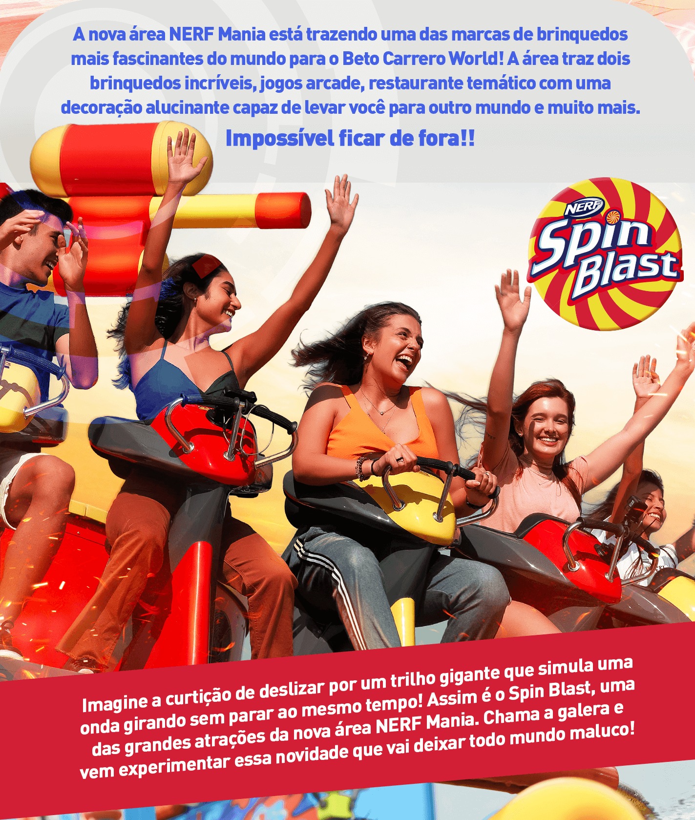 NERF Mania, Beto Carrero World terá a primeira área temática NERF