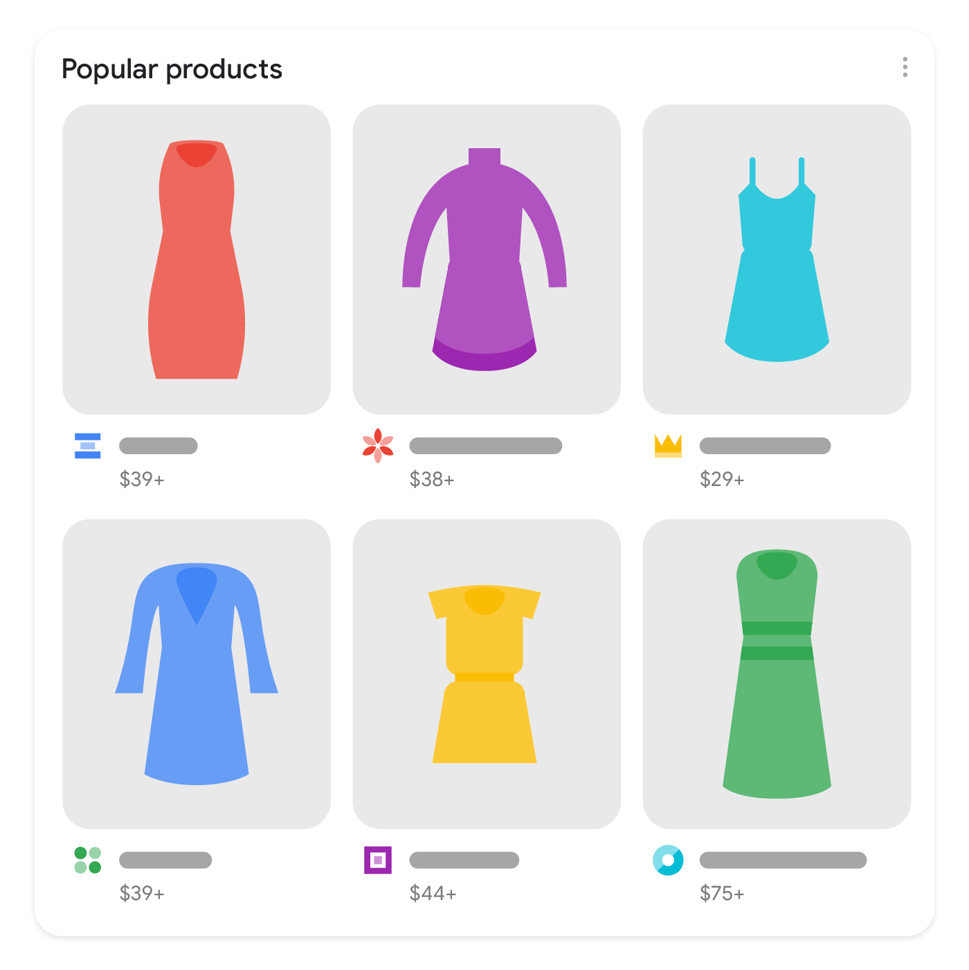 ملابس تظهر ضمن المنتجات الشائعة على نتائج البحث