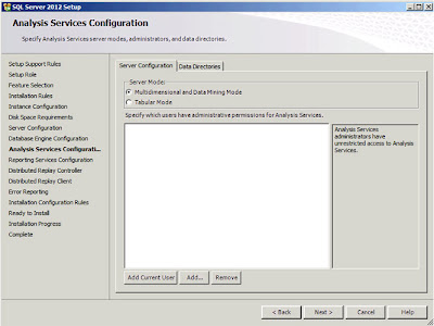 Analysis Services Configuration