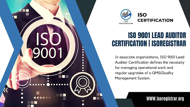 ISO 9001 Lead Auditor Certification, ISO Certification