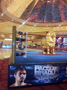 . match was a few days away, thus the boxing ring is the hotel's .