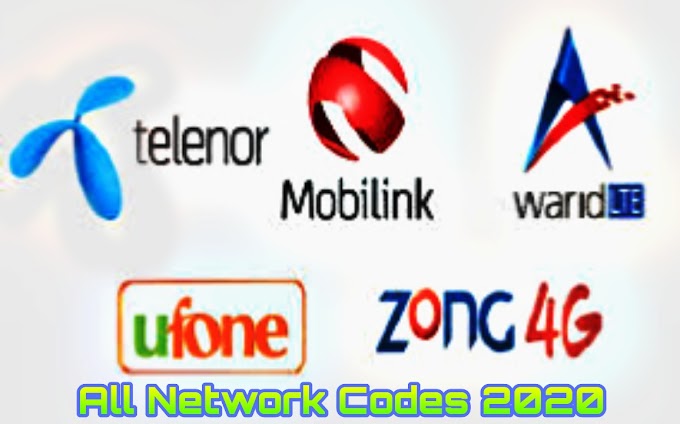 Pakistan All Network Codes 2020 | TechyTricks24