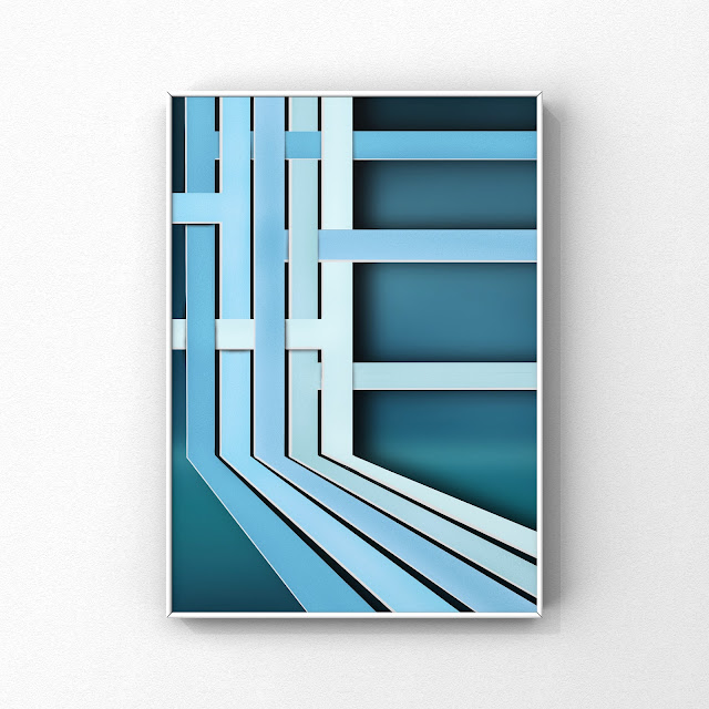 Geometric art print by Mark Taylor