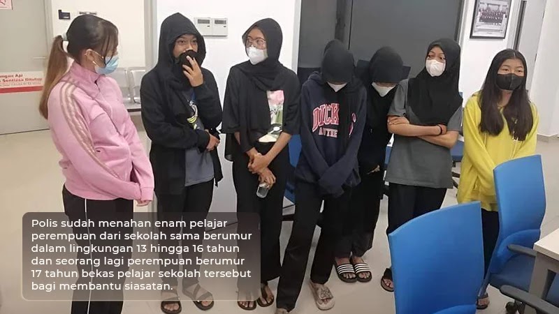 [VIDEO] Enam pelajar perempuan terlibat kes buli ditahan