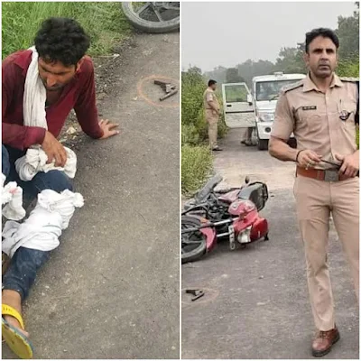 Uttar Pradesh Police Encounter Policeman Injured News In Hindi