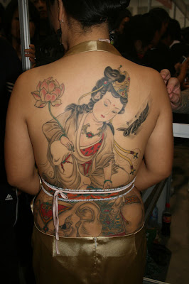 Japanese Religious Tattoo on Back Body