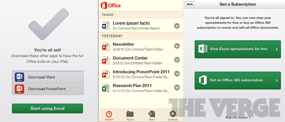 Microsoft Office for iPhone, iPad, and Android revealed