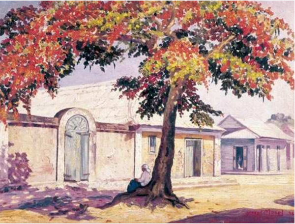 Flamboyán de la casa Juan Bautista Gómez, 1936