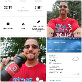 running selfie 06.13.18 with Gatorade Endurance