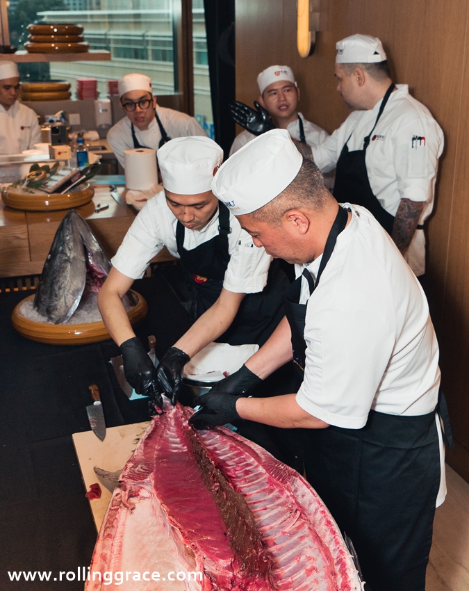 bluefin tuna cutting show