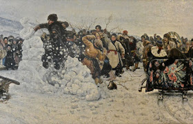 Vassili Sourikov : La prise de la forteresse de neige Musée russe Saint Pétersbourg