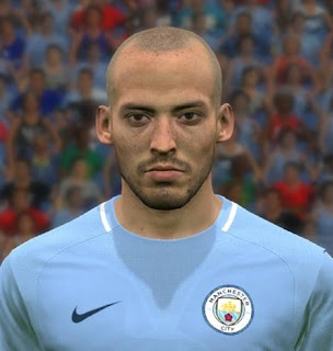 PES 2017 Faces David Silva by FaceEditor Jefferson_SF