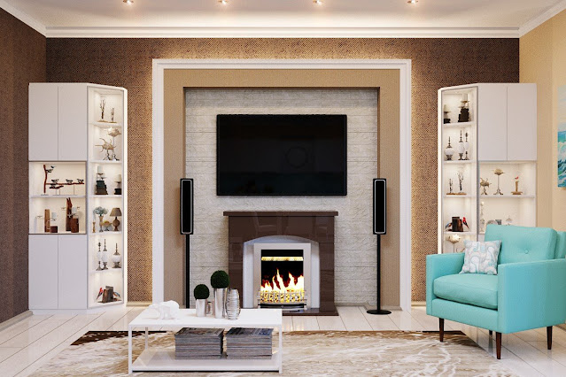 living room decor ideas with fireplace