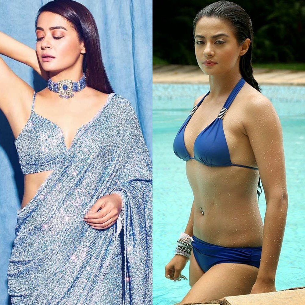 Surveen Chawla saree vs bikini indian actress