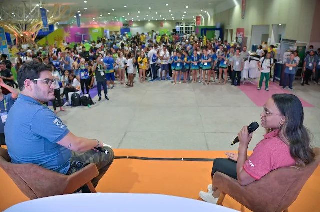 Embaixadora dos Jogos da Juventude, Rebeca Andrade quer ser espelho