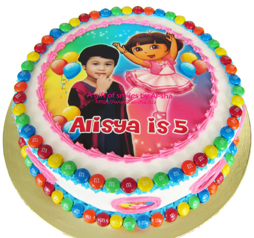 Cake Edible Image Dora The Explorer Aisha Puchong Jaya