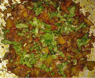 Parwar sabji withcoriander leaves