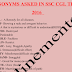 Compilation of Synonyms asked in SSC CGL 2016 Tier-1 Exam PDF Download
