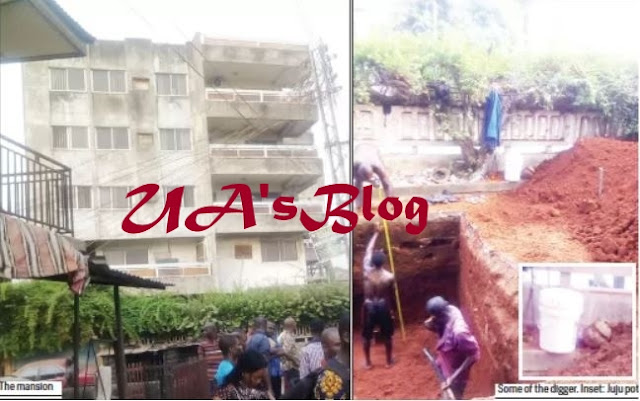 Shock As Mysterious Moving Object Is Found Buried Deep Under 5-Storey Mansion In Onitsha