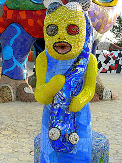 mosaic sculpture, Queen Califia's Magical Circle by Niki De Saint Phalle, photograph by Robin Atkins