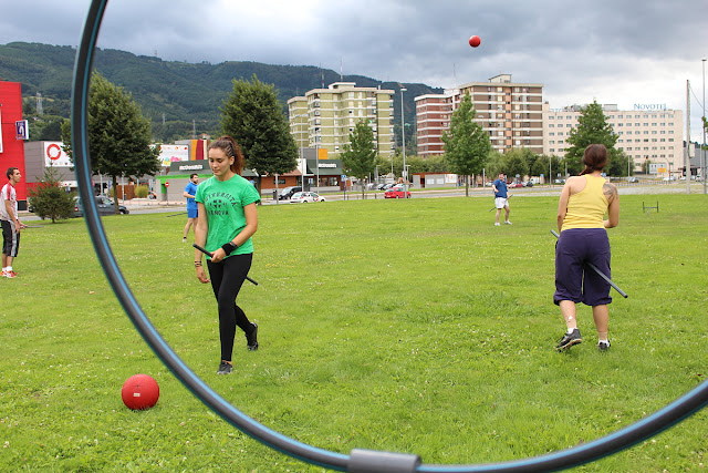 Barakaldo acoge por primera vez un entrenamiento del equipo de Bizkaia del deporte que creado en las novelas de Harry Potter