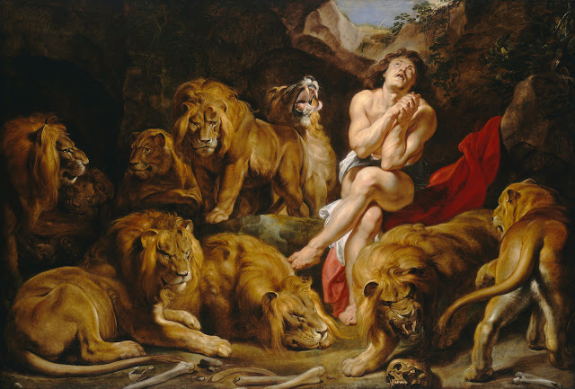 Знаменитая история о Данииле и львах, нарисованная здесь Питером Паулем Рубенсом
