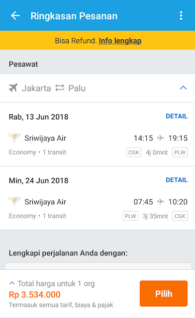 Harga Tiket Normal