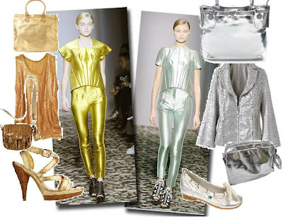 Siver and Gold metallic Fashion trend