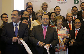 Participa el Gobernador Roberto Borge en el corte de listón e inauguración del pabellón de México, en la 35ª edición de la Fitur