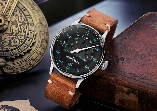 The new MeisterSinger Astroscope with blue numerals