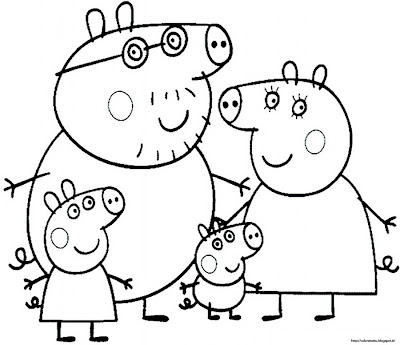 Peppa Pig coloring page