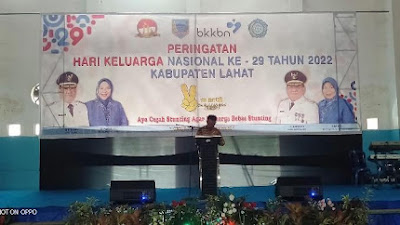 Peringatan HARGANAS ke 29 Tahun Kabupaten Bupati Lahat : Cegah Stanting Sedini Mungkin.