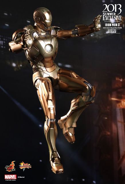 Hot Toys Iron Man 3 1/6 Scale Mark XXI "Midas" Armor 12" Figure