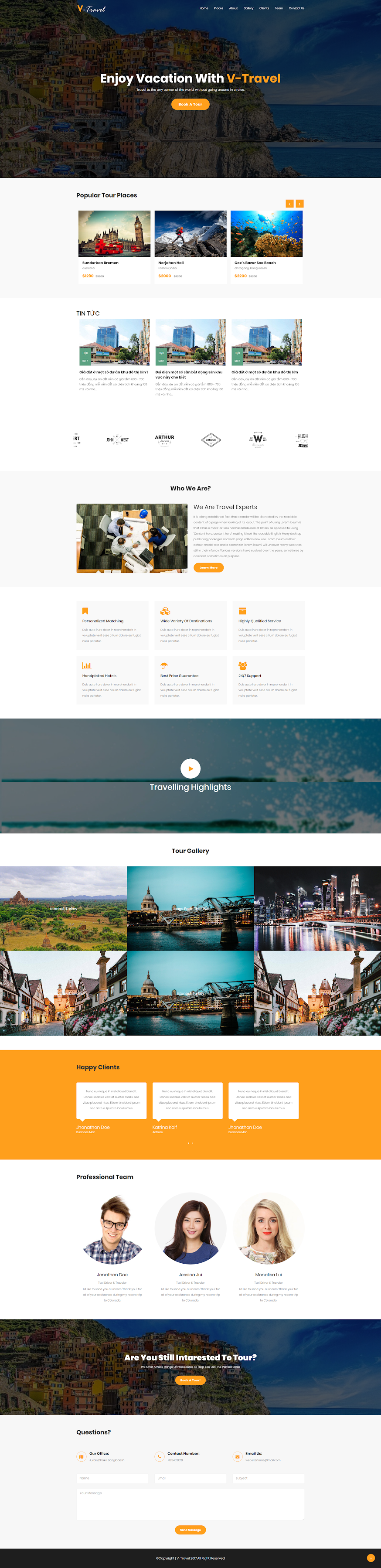 Theme blogger landing page travel du lịch