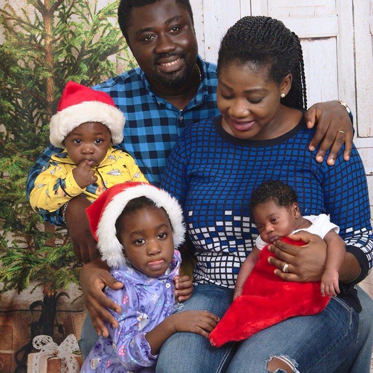 mercy johnson shows off her new born