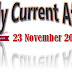 23 November 2022 Current Affairs 