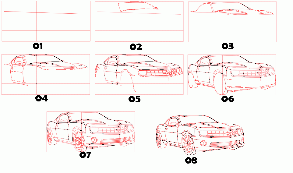 Como Desenhar Carros (Muito Fácil) Aprender a Desenhar