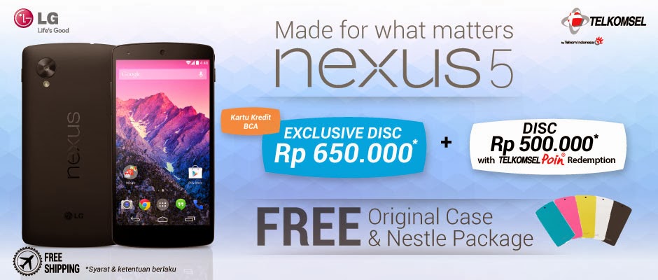 Promo LG Nexus 5 Disc Up To Rp 650,000