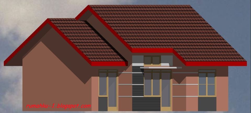 rumahku 1 sketsa  denah rumah minimalis  tipe 52 120