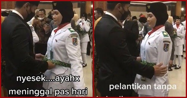 Tegar Tetap Bertugas, Tangis Anggota Paskibraka Ini Pecah Ayahnya Meninggal di Hari Pelantikan