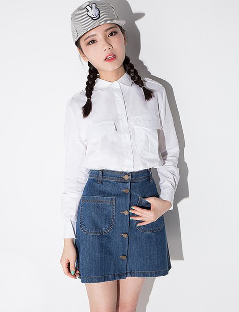 Rok Mini Denim Korea Modis Casual Tanah Abang