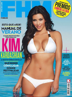 Hot Kim Kardashian FHM Spain Magazine June 2011 Pictures